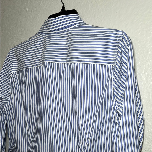 Banana Republic Blue and White Casual Button Down Shirt - Picture 9 of 9